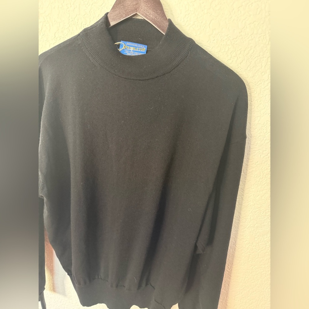 Pendleton Black Mock Turtleneck Men's Sweater - Picture 11 of 16